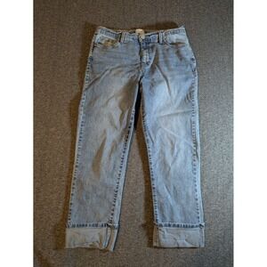 Angels Forever Young Women's Jeans Deep Cuff Straight Leg Ankle Size 12/31